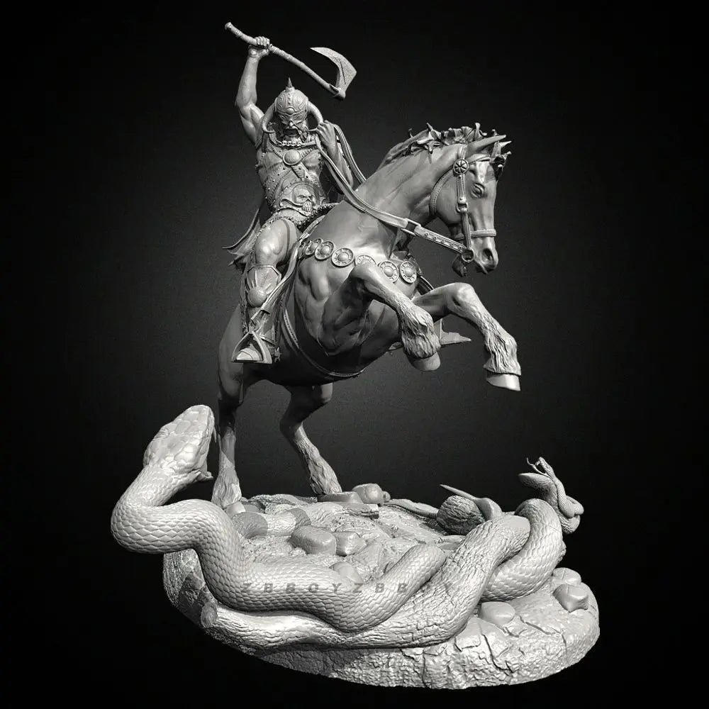 150mm The God of Eliminating Evil, Resin Model Figure Kit, Fantasy Theme, Unassembled and Unpainted