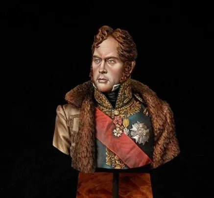 1/9 Napoleonic Military Officer, Resin Model Bust Kit, Unassembled and Unpainted