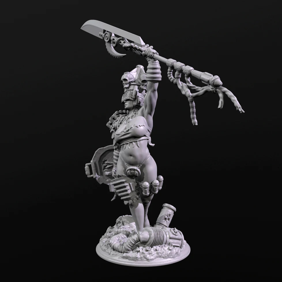 50mm Dark Fantasy Winged Warrior, Resin Model Figure Kit, Fantasy Theme, Unassembled and Unpainted