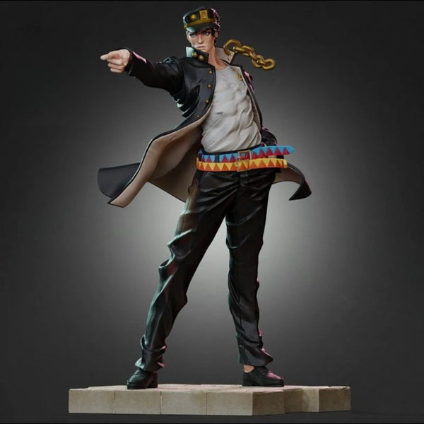 Commander in Crown with Golden Staff, Resin Model Figure Kit, Fantasy Theme, Unassembled and Unpainted
