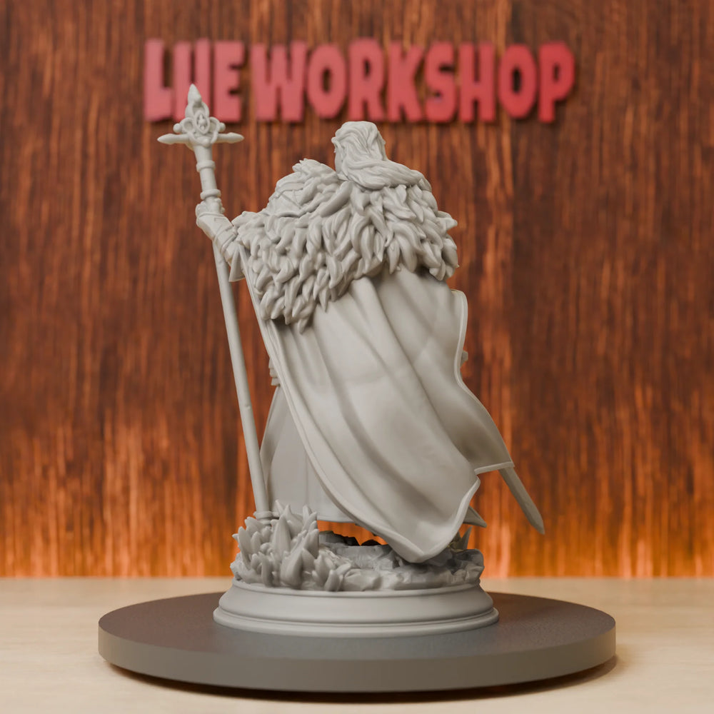 75mm Medieval Human Female War Cleric Paladin, Resin Model Figure Kit, Unassembled and Unpainted