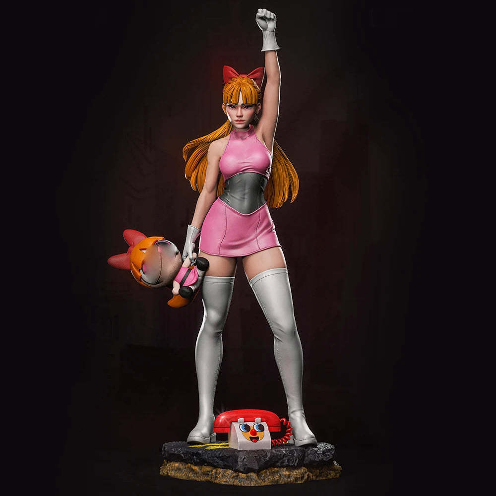 1/24 Flame Sorceress, Resin Model Figure Kit, Anime Theme, Unassembled and Unpainted