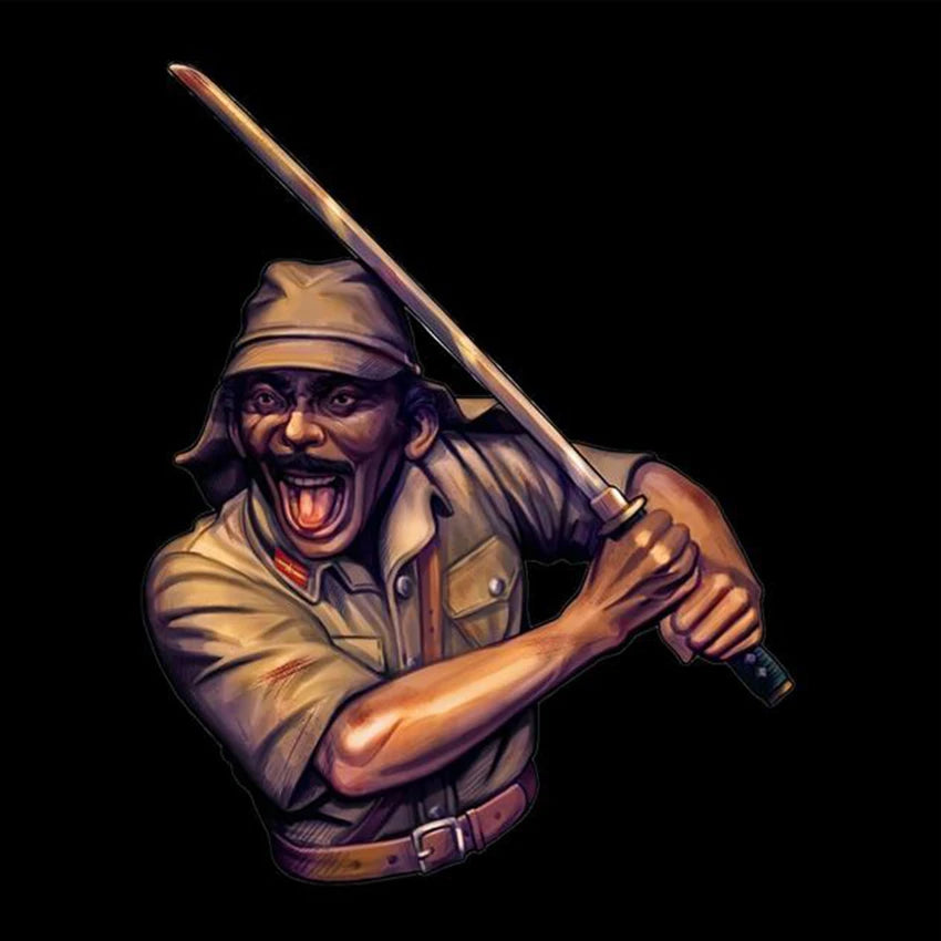 1/10 WWI German Infantry Attacking with Bayonet, Resin Model Bust Kit, Unassembled and Unpainted