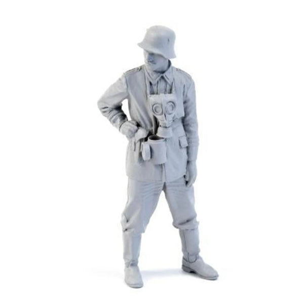 1/35 WWII Mortar Crew Commander, Resin Model Figure Kit, Unassembled and Unpainted