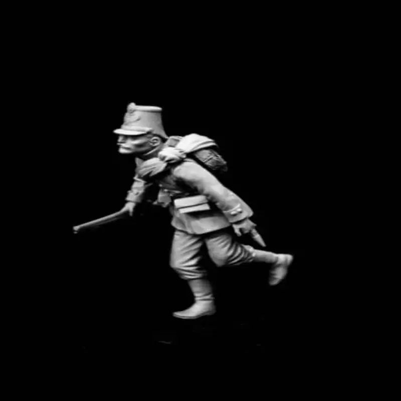 1/24 WWI Soldiers Combat Set, 4 Figures, Resin Model Figure Kit, Unassembled and Unpainted