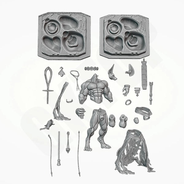 1/24 Anubis Warrior, Resin Model Figure Kit, Mythology Theme, Unassembled and Unpainted