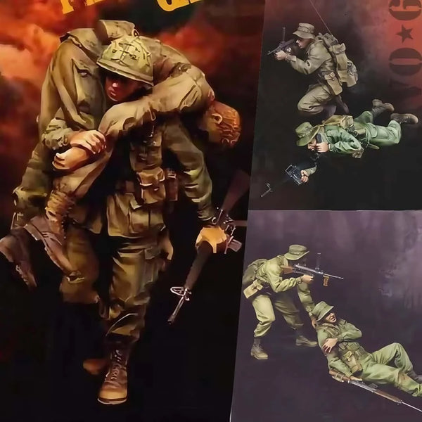 1/35 Modern British Infantry with Rifles and Grenades, 6 Figures, Resin Model Figure Kit, Unassembled and Unpainted