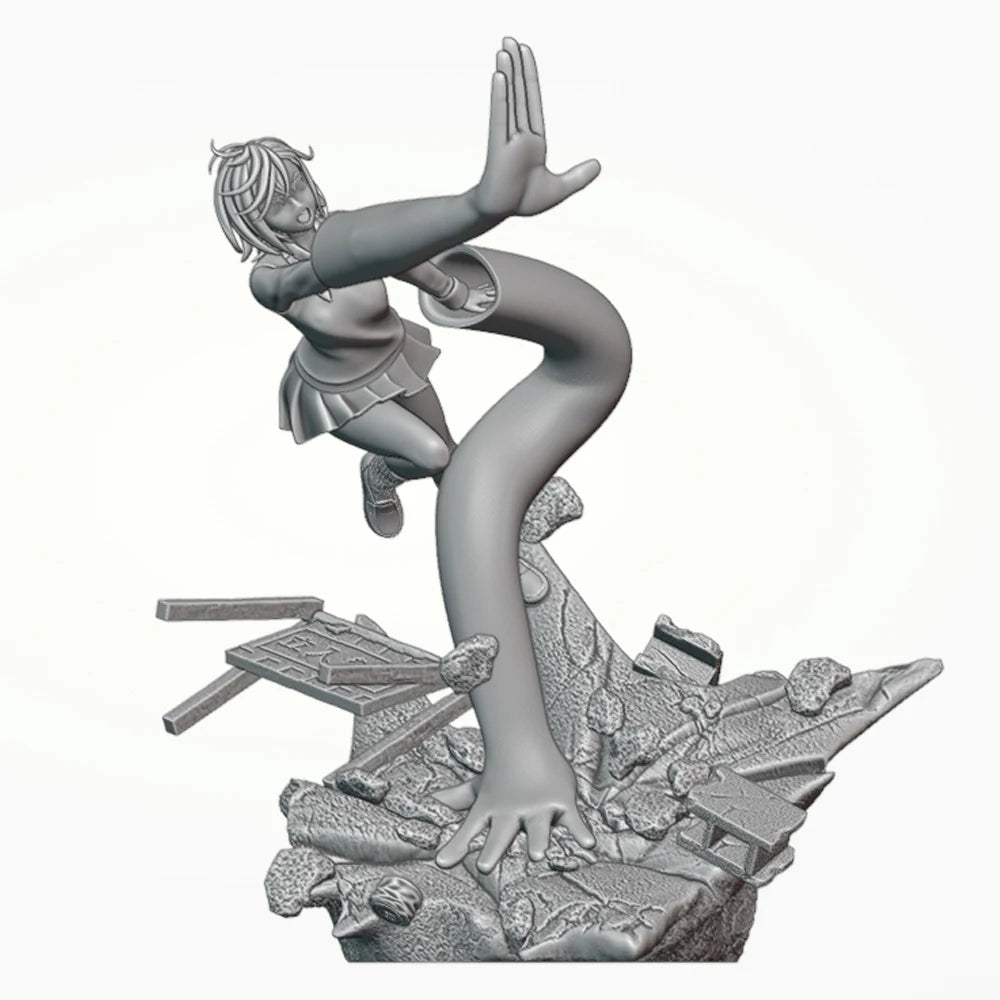 1/24 Martial Artist Pretty Girl, Resin Model Figure Kit, Anime Theme, Unassembled and Unpainted