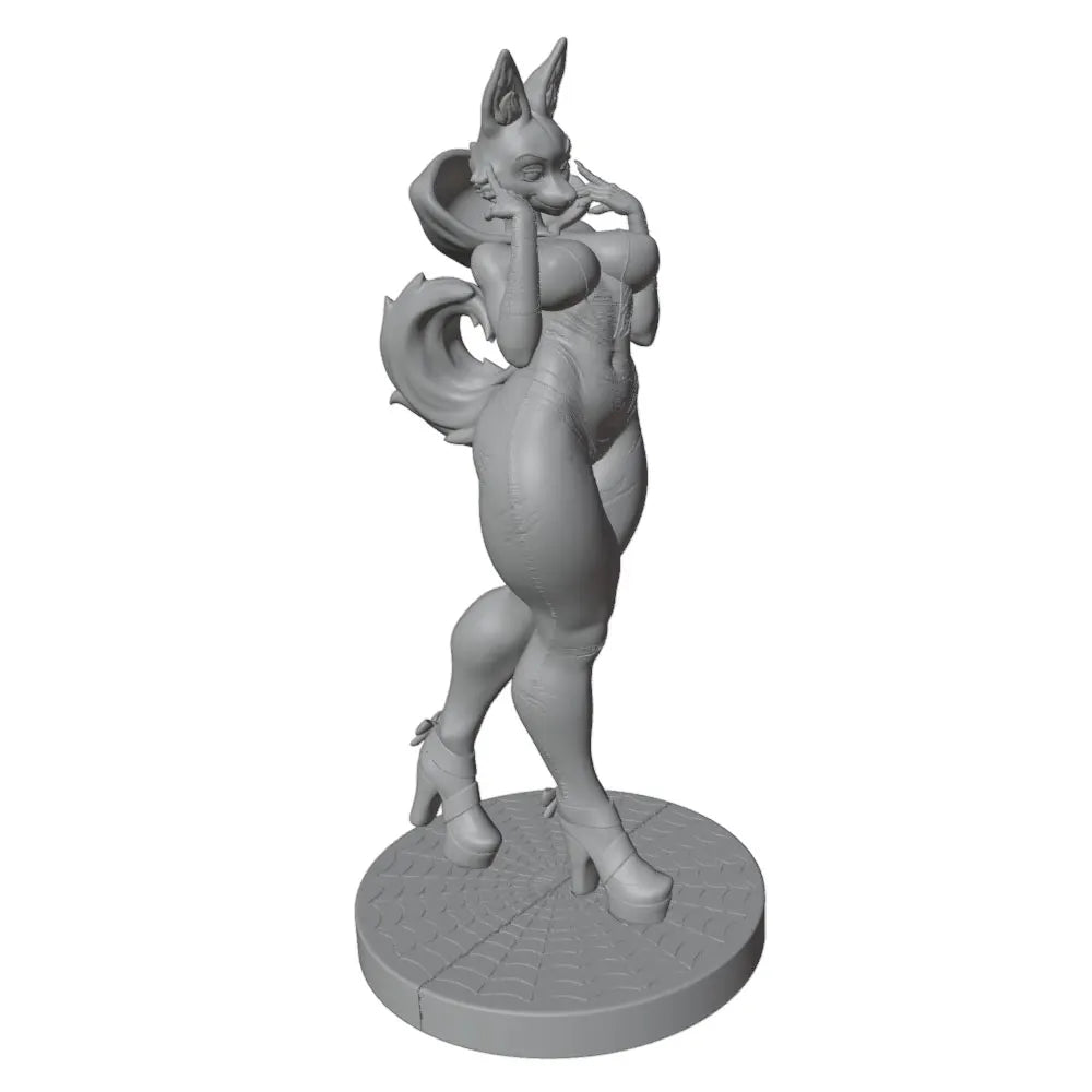 1/24 Fox Character, Resin Model Figure Kit, Anime Theme, Unassembled and Unpainted