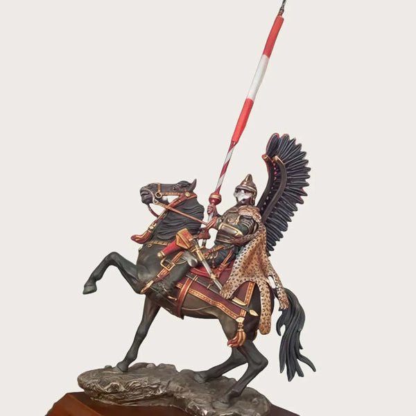 54mm Medieval Knight Cavalry, 2 Figures, Resin Model Figure Kit, Unassembled and Unpainted