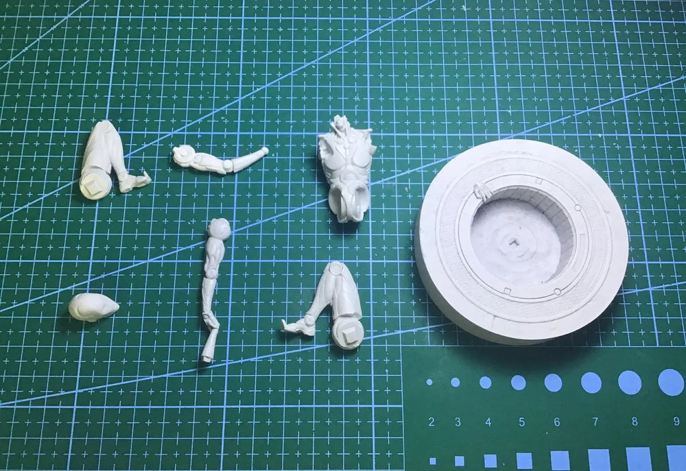 1/24 Skeletal Demon Emerging from Portal, Resin Model Figure Kit, Fantasy Theme, Unassembled and Unpainted