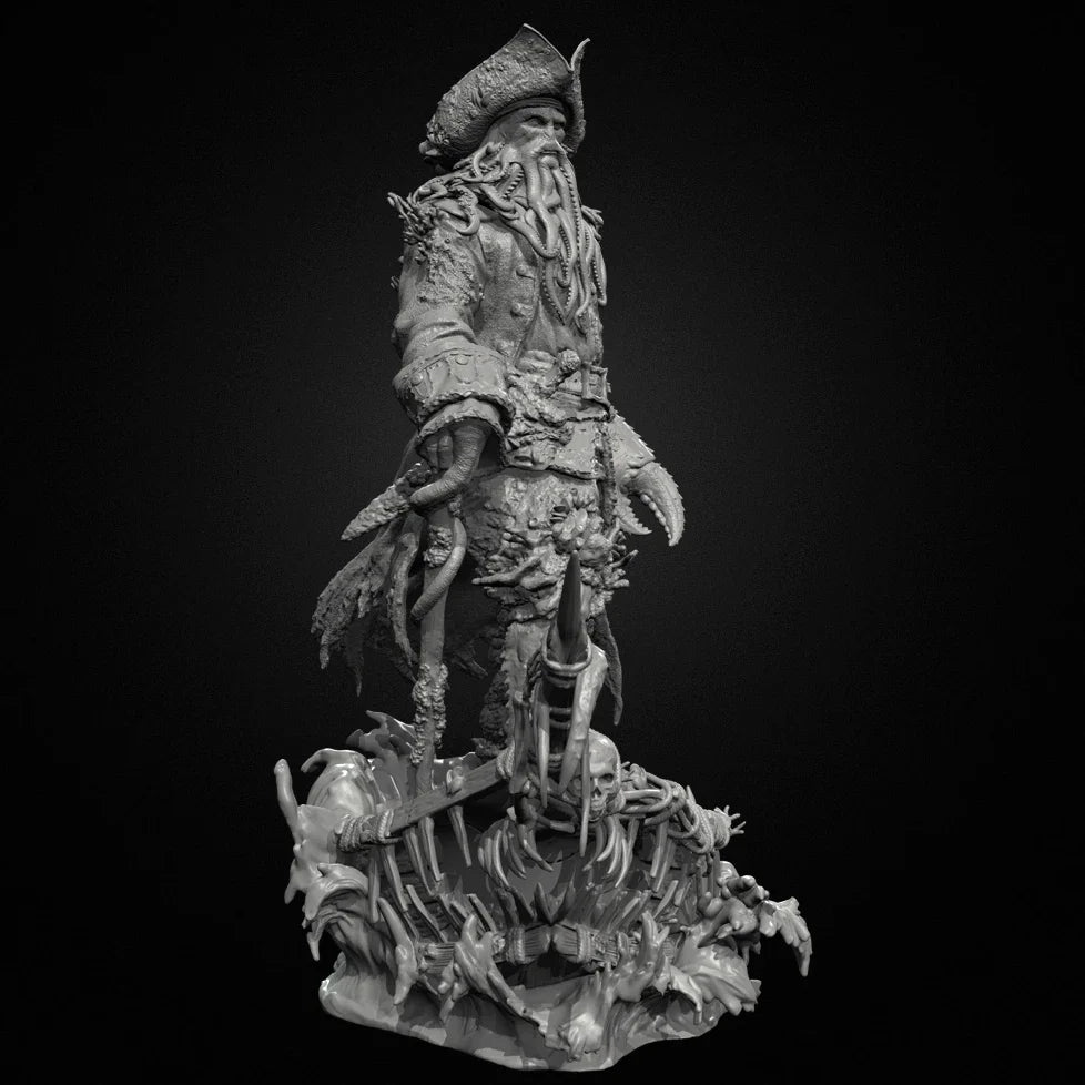 90mm Dwarf Warrior, Resin Model Figure Kit, Fantasy Theme, Unassembled and Unpainted