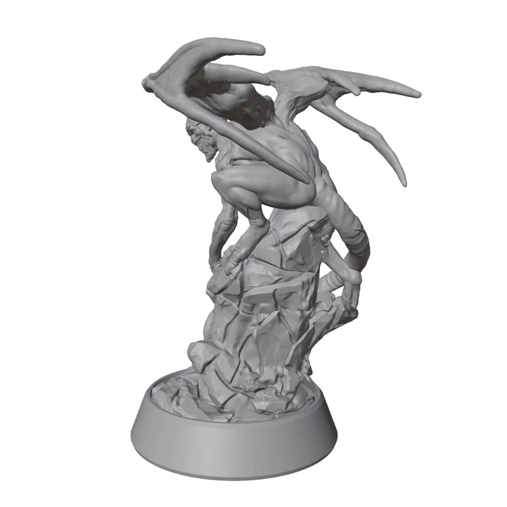 55mm Demonic Creature, Resin Model Figure Kit, Fantasy Theme, Unassembled and Unpainted