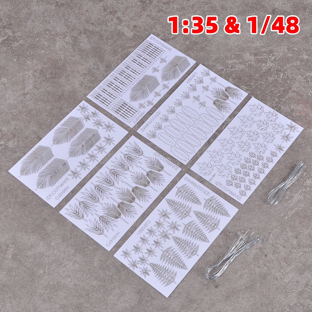 1/35 Vegetation & Landscaping Set, Resin Model Diorama Kit, Military Theme, Unassembled and Unpainted