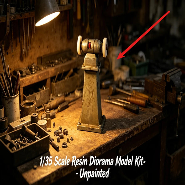 1/35 Industrial Grinding Wheel, Resin Model Diorama Kit, Historical Theme, Unassembled and Unpainted