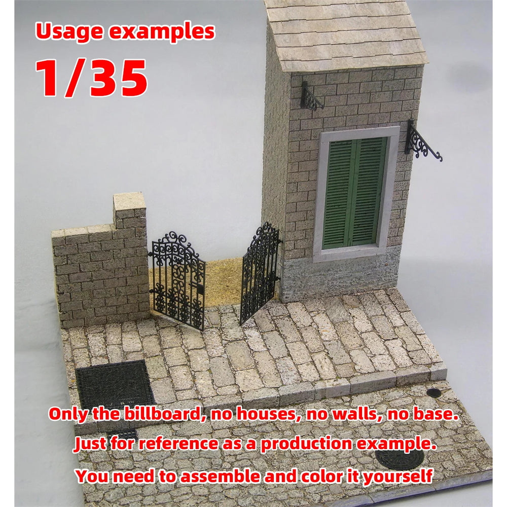 1/35 Ornate Baroque Decorative Corbels, Resin Model Diorama Kit, Historical Theme, Unassembled and Unpainted