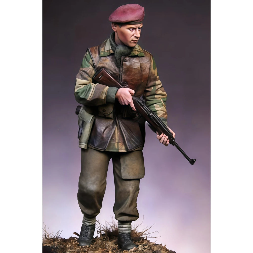 1/16 WWII British Airborne Soldier, Resin Model Figure Kit, Unassembled and Unpainted