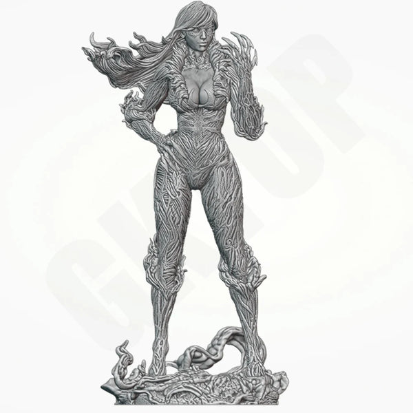 1/24 Warrior with Staff, Resin Model Figure Kit, Fantasy Theme, Unassembled and Unpainted