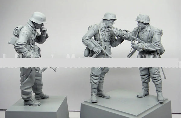 1/16 WWI Infantry, 6 Figures, Resin Model Figure Kit, Unassembled and Unpainted