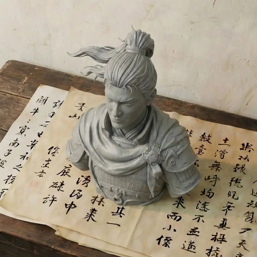 1/6 Ancient Zhao Yun, Resin Model Bust Kit, Unassembled and Unpainted