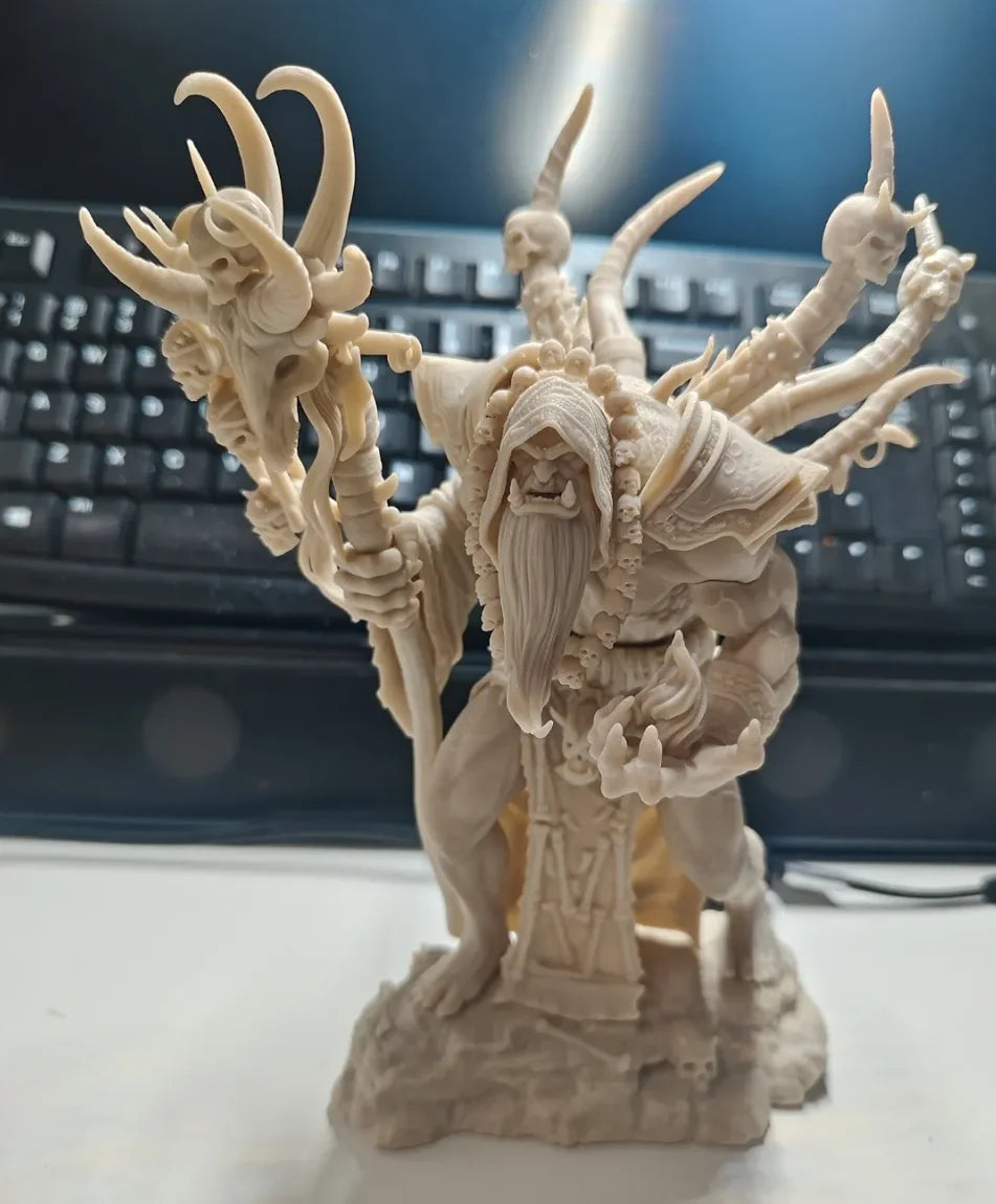 230mm Demonic Daemon, Resin Model Figure Kit, Fantasy Theme, Unassembled and Unpainted