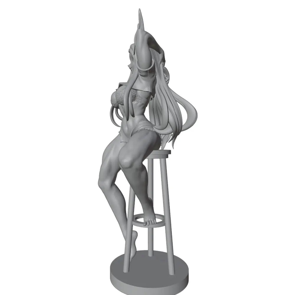 75mm Demon Girl, Resin Model Figure Kit, Unassembled and Unpainted