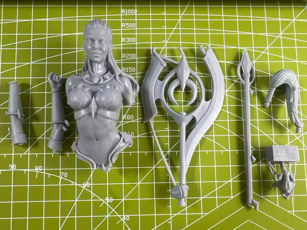 1/10 Warrior Sonia, Resin Model Figure Kit, Fantasy Theme, Unassembled and Unpainted