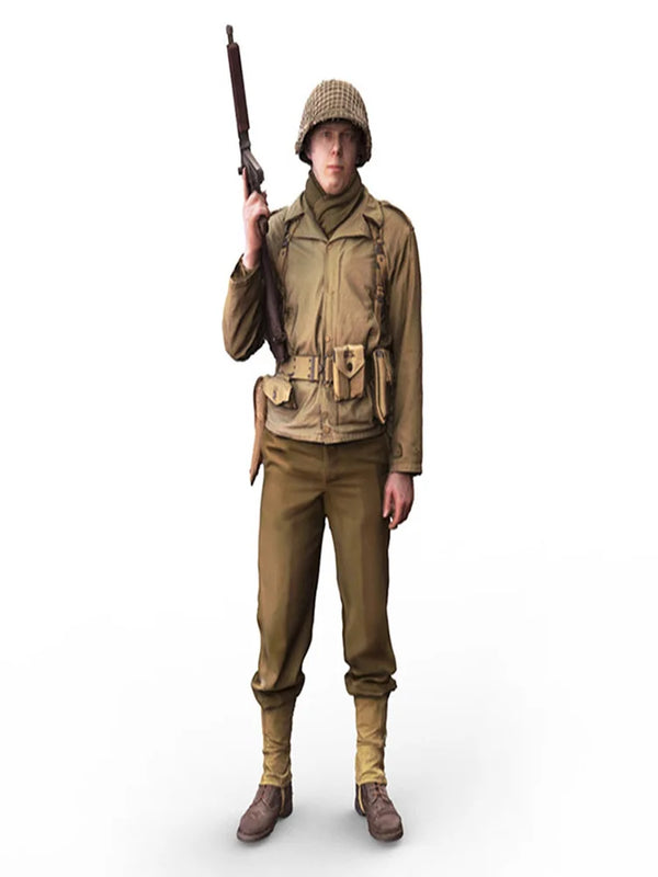 1/16 WWI Officer with Brodie Helmet, Resin Model Figure Kit, Unassembled and Unpainted