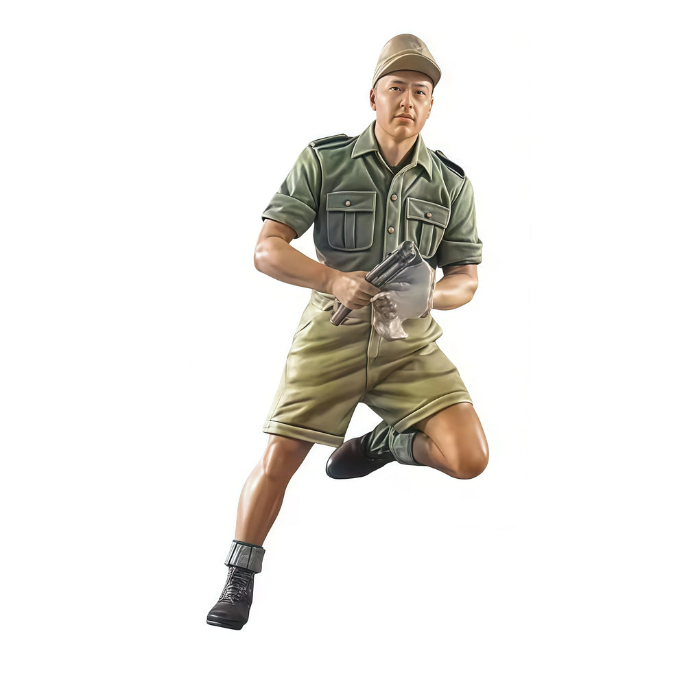 1/35 WWII British Desert Infantry, 5 Figures, Resin Model Figure Kit, Unassembled and Unpainted