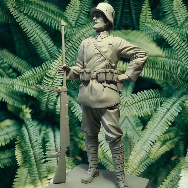 1/16 WWII Sniper Soldier, Resin Model Figure Kit, Unassembled and Unpainted
