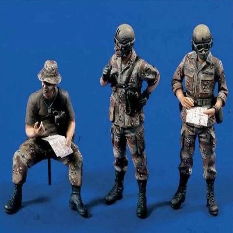 1/35 Modern Desert Operations Team, 6 Figures, Resin Model Figure Kit, Unassembled and Unpainted