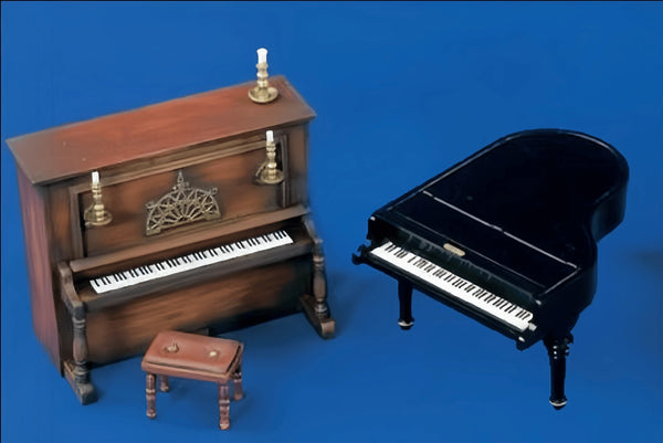 1/35 Victorian Piano Furniture, Resin Model Accessory Kit, Historical Theme, Unpainted
