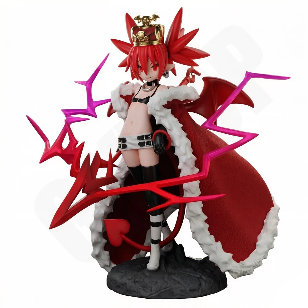 1/24 Spiky-Haired Anime Demon in Red Cape, Resin Model Figure Kit, Fantasy Theme, Unassembled and Unpainted
