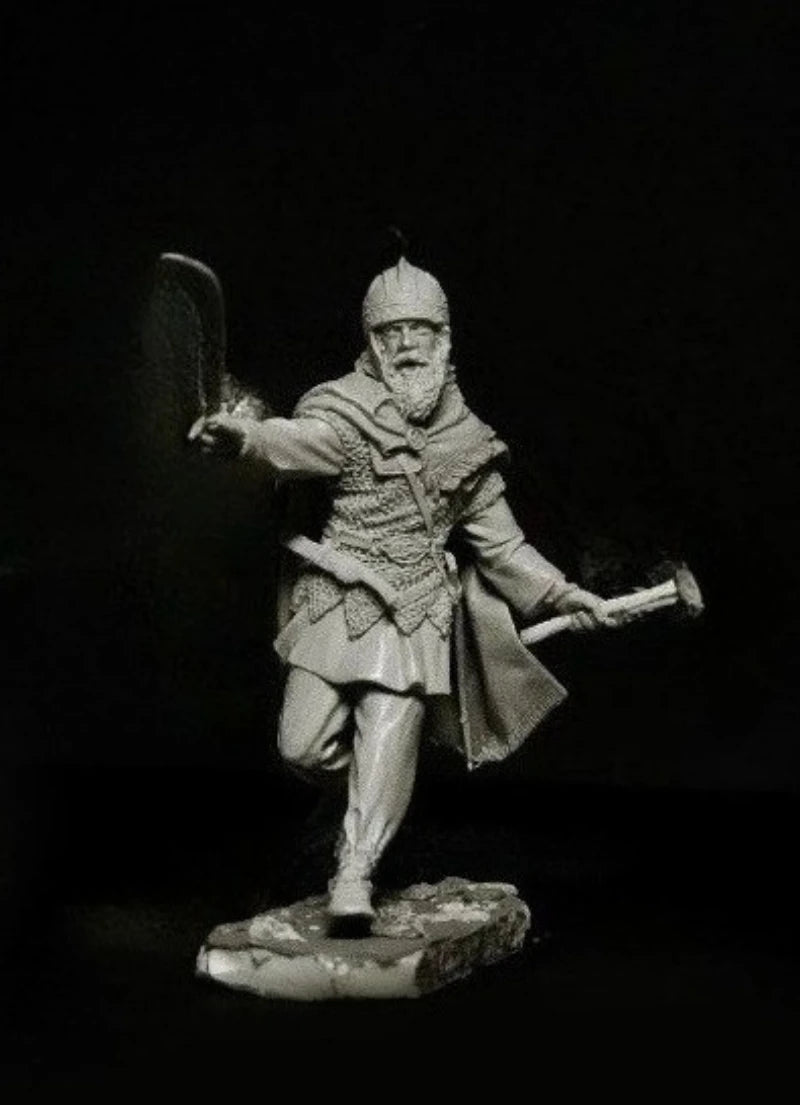 75mm Ancient Dacian Warrior with Falx, Resin Model Figure Kit, Unassembled and Unpainted