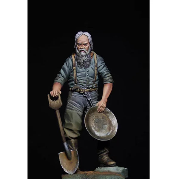 75mm American Civil War 19th Century Prospector, Resin Model Figure Kit, Unassembled and Unpainted
