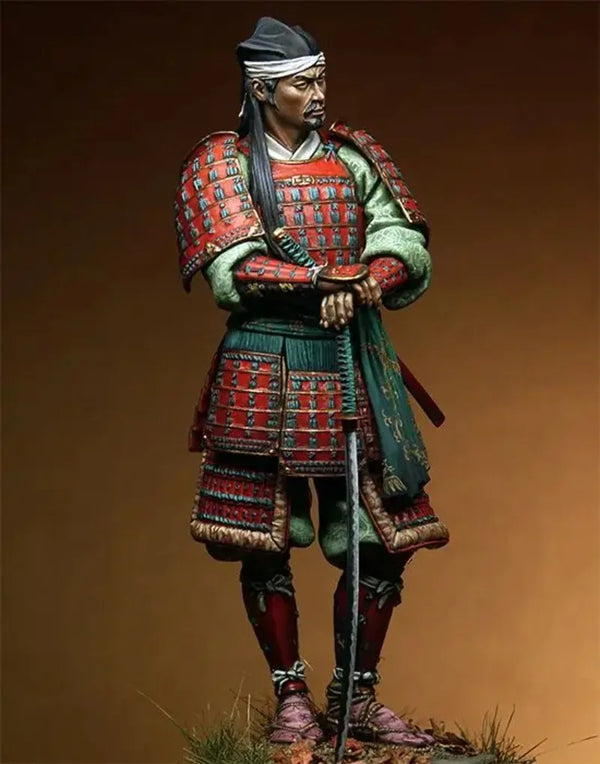 1/20 Medieval Japanese Samurai, Resin Model Figure Kit, Unassembled and Unpainted