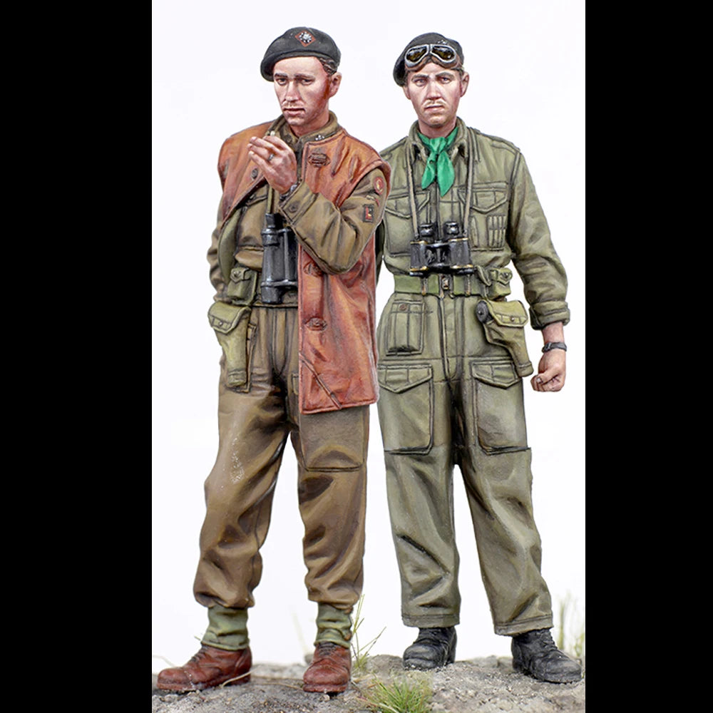1/35 WWI British Royal Dragoon Guards, 2 Figures, Resin Model Figure Kit, Unassembled and Unpainted