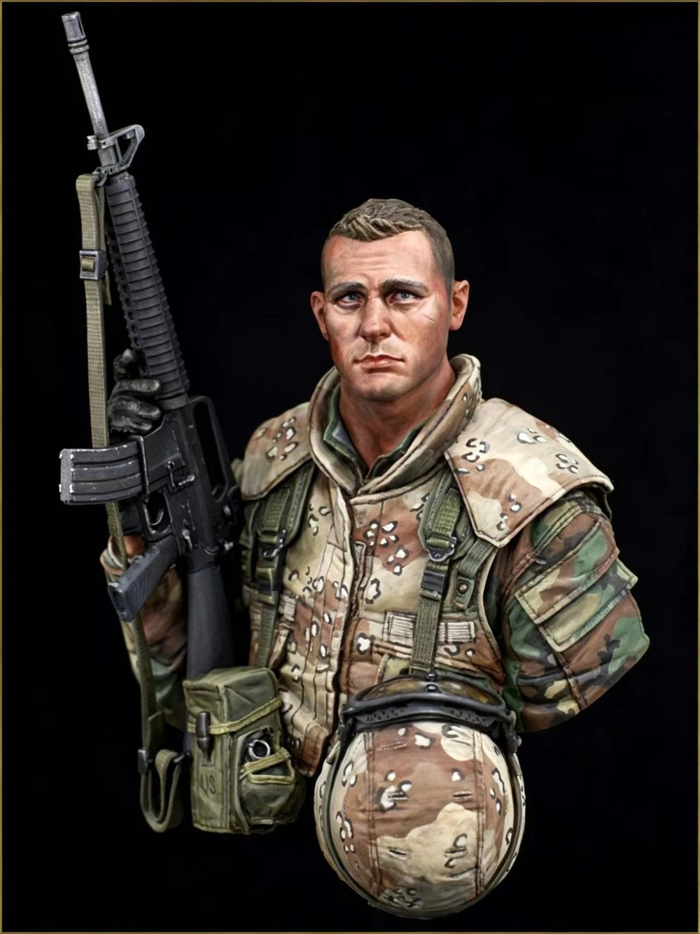 1/10 Modern US Marine, Resin Model Bust Kit, Unassembled and Unpainted