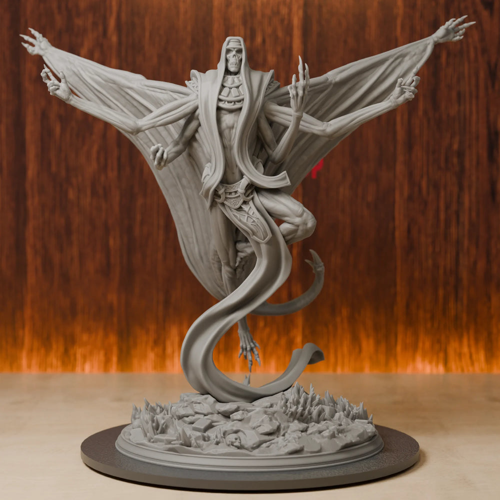 Lich Boss, Resin Model Figure Kit, Fantasy Theme, Unassembled and Unpainted