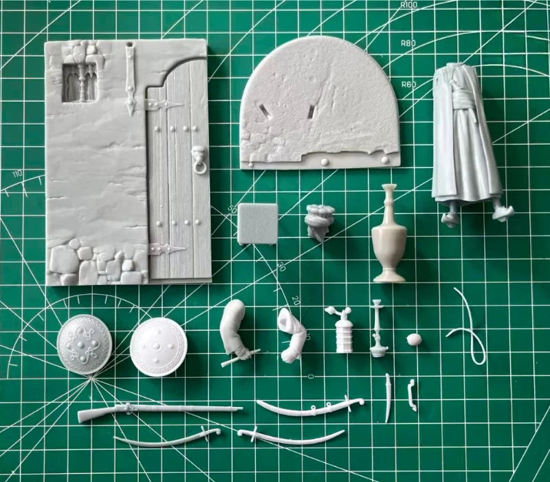 75mm Ancient Eastern Merchant, Resin Model Figure Kit, Unassembled and Unpainted