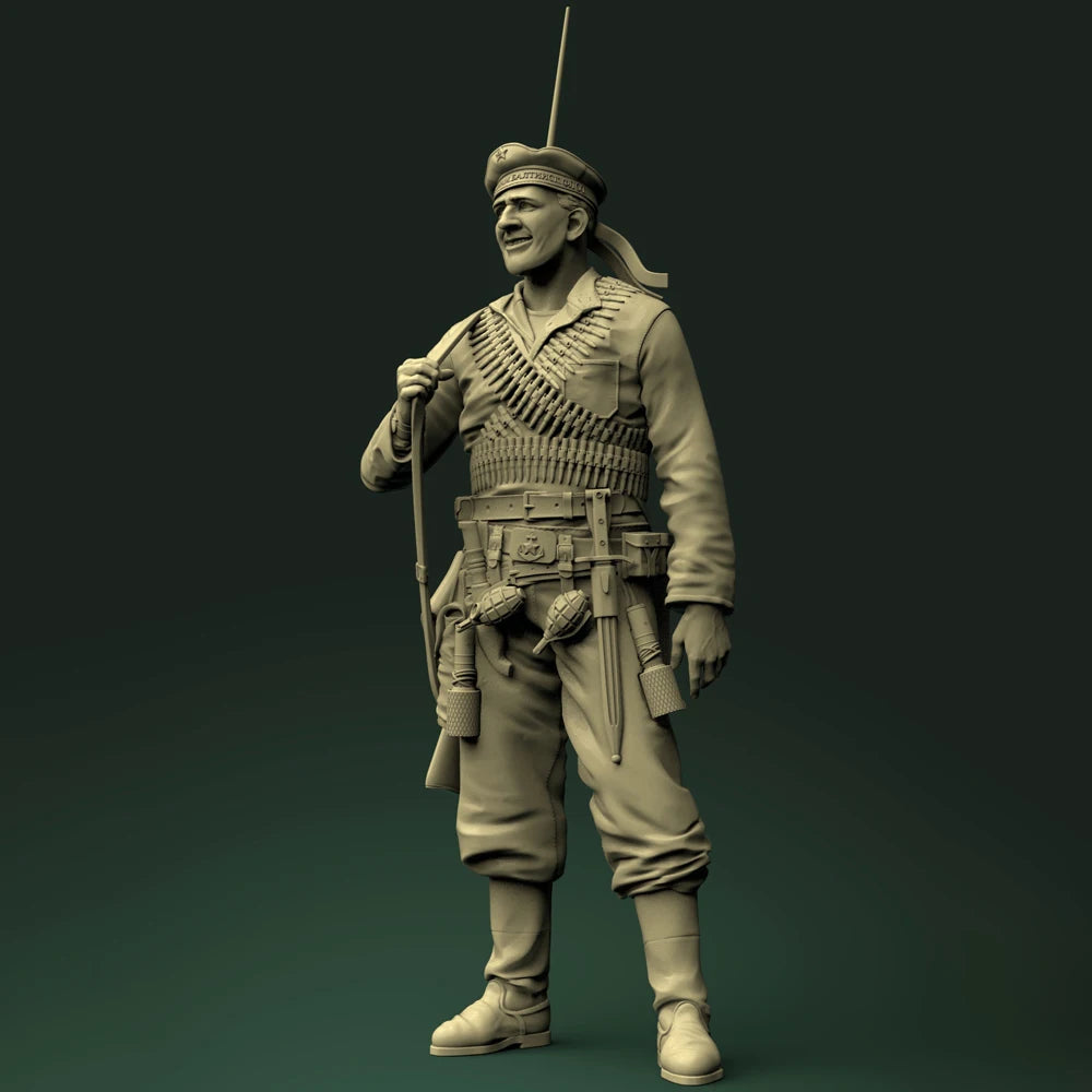 1/16 WWI British Infantryman with Bayonet, Resin Model Figure Kit, Unassembled and Unpainted