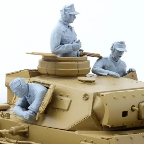 1/35 WWII German Panzer Turret Commander, Resin Model Figure Kit, Unassembled and Unpainted