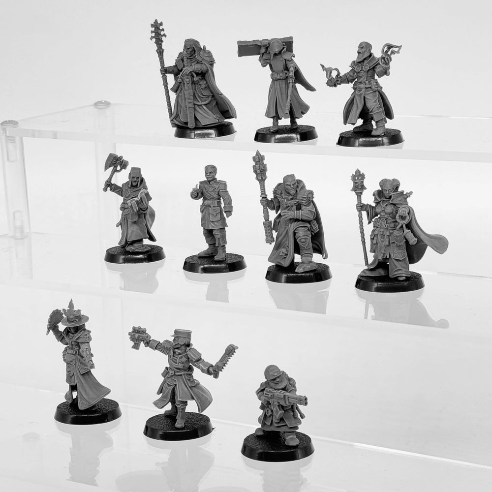 Medieval Royal Guard Elites Medieval, 10 Figures, Resin Model Figure Kit, Unassembled and Unpainted