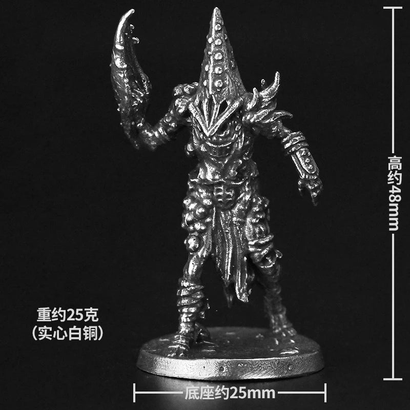 28mm Gothic Monastery Chaplain, 8 Figures, Resin Model Figure Kit, Fantasy Theme, Unassembled and Unpainted