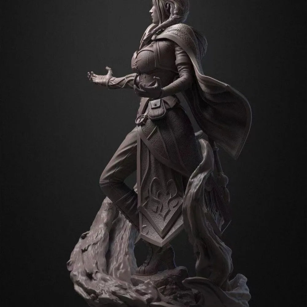 1/10 Female Character, Resin Model Figure Kit, Fantasy Theme, Unassembled and Unpainted