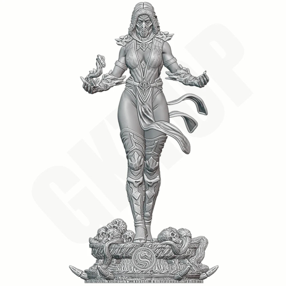 1/24 Female Ninja, Resin Model Figure Kit, Fantasy Theme, Unassembled and Unpainted
