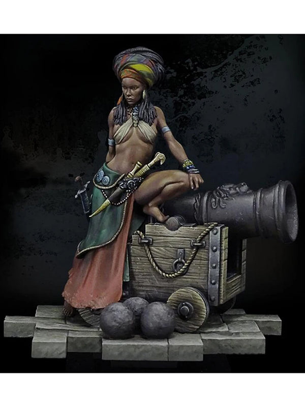 1/24 Fantasy Pirate Warrior, Resin Model Figure Kit, Unassembled and Unpainted