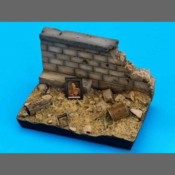1/35 Modern Iraqi Ruined Street Sections, Resin Model Terrain Kit, Unpainted