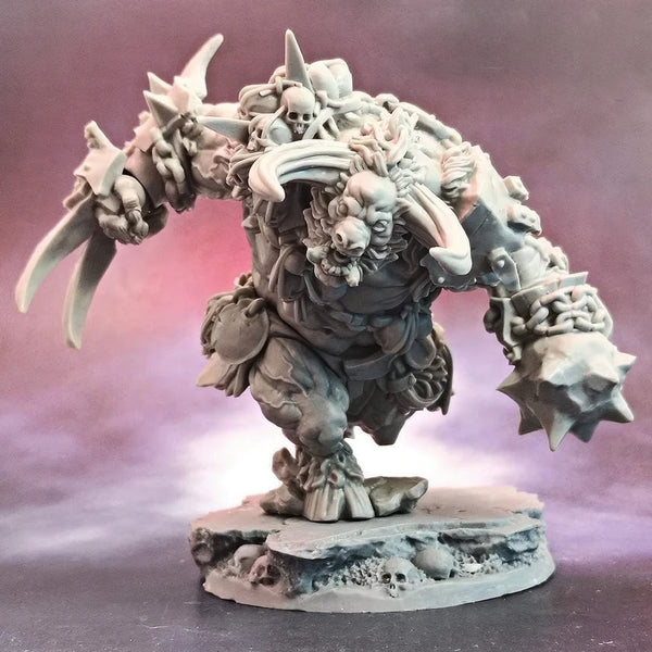 55mm Juggernaut Minotaur, Resin Model Figure Kit, Fantasy Theme, Unassembled and Unpainted