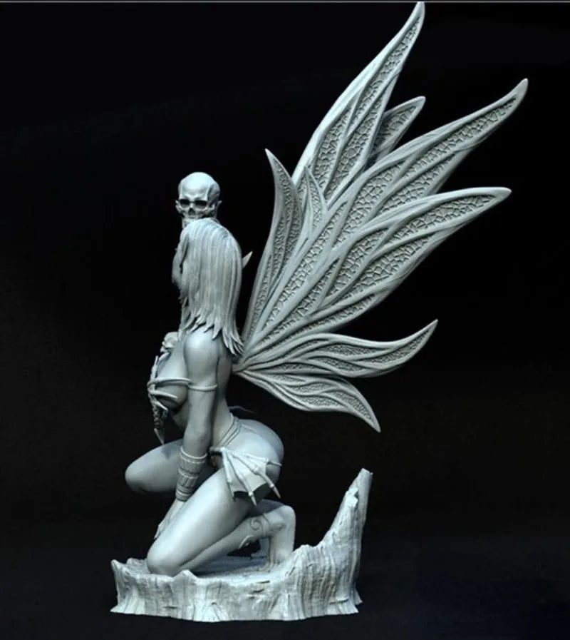 1/24 Dark Fantasy Fairy with Wings, Resin Model Figure Kit, Fantasy Theme, Unassembled and Unpainted